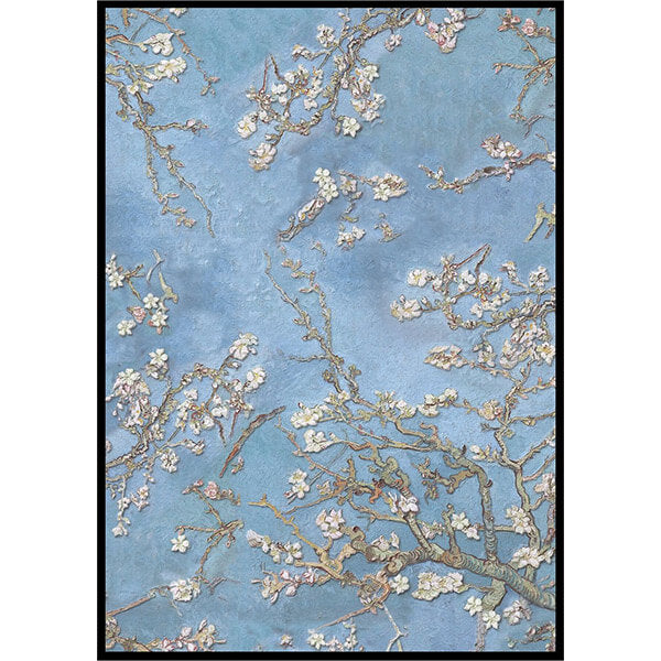 Asztalterítő Pamut asztalterítő 130x130 cm Van Gogh Mandulavirágzás