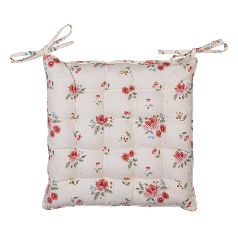 Székpárna Pamut székpárna rózsás mintával 40x40cm Little Rose