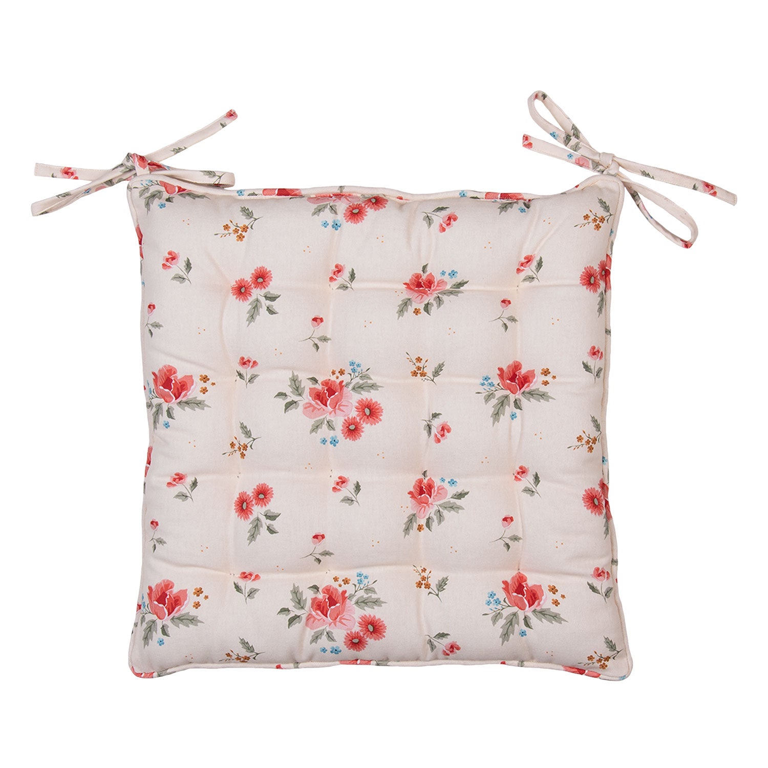 Székpárna Pamut székpárna rózsás mintával 40x40cm Little Rose