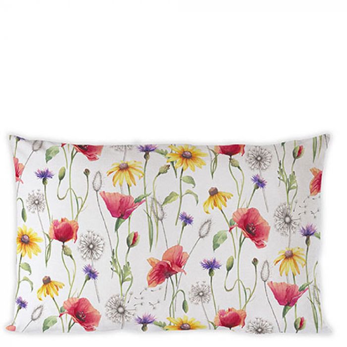 Díszpárna Pipacsos pamut díszpárnahuzat 50x30 cm Poppy Meadow