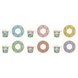Bögre, csésze Porcelán 6 személyes eszpresszó kávés csésze szett Paradise Sauvage