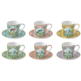 Bögre, csésze Porcelán 6 személyes eszpresszó kávés csésze szett Paradise Sauvage