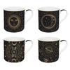 Teáskanna Porcelán bögre 4 db-os szett Coffee Mania Celestial