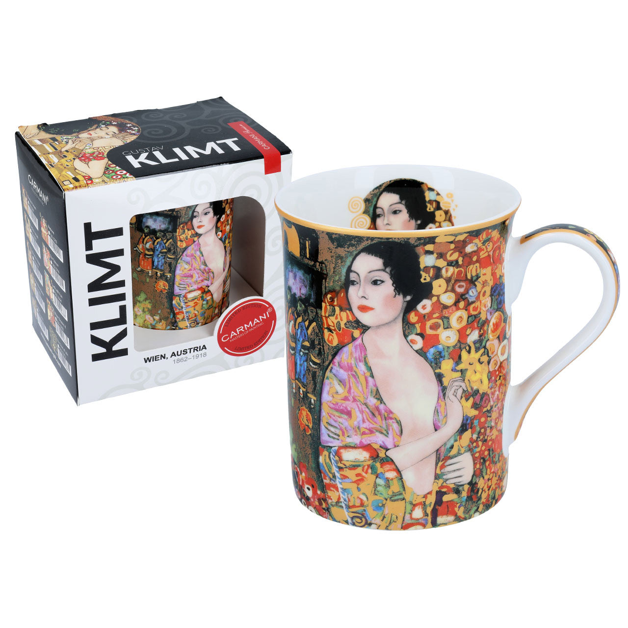 Pohár Porcelán bögre Klimt A táncos díszdobozban 400 ml