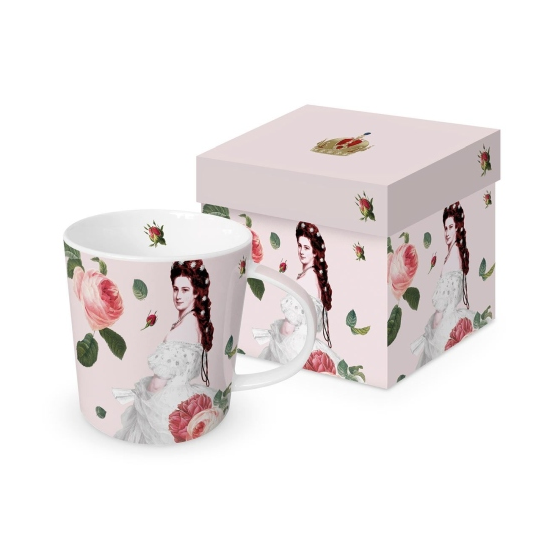 Bögre Porcelán bögre papír díszdobozban Sisi hercegnő