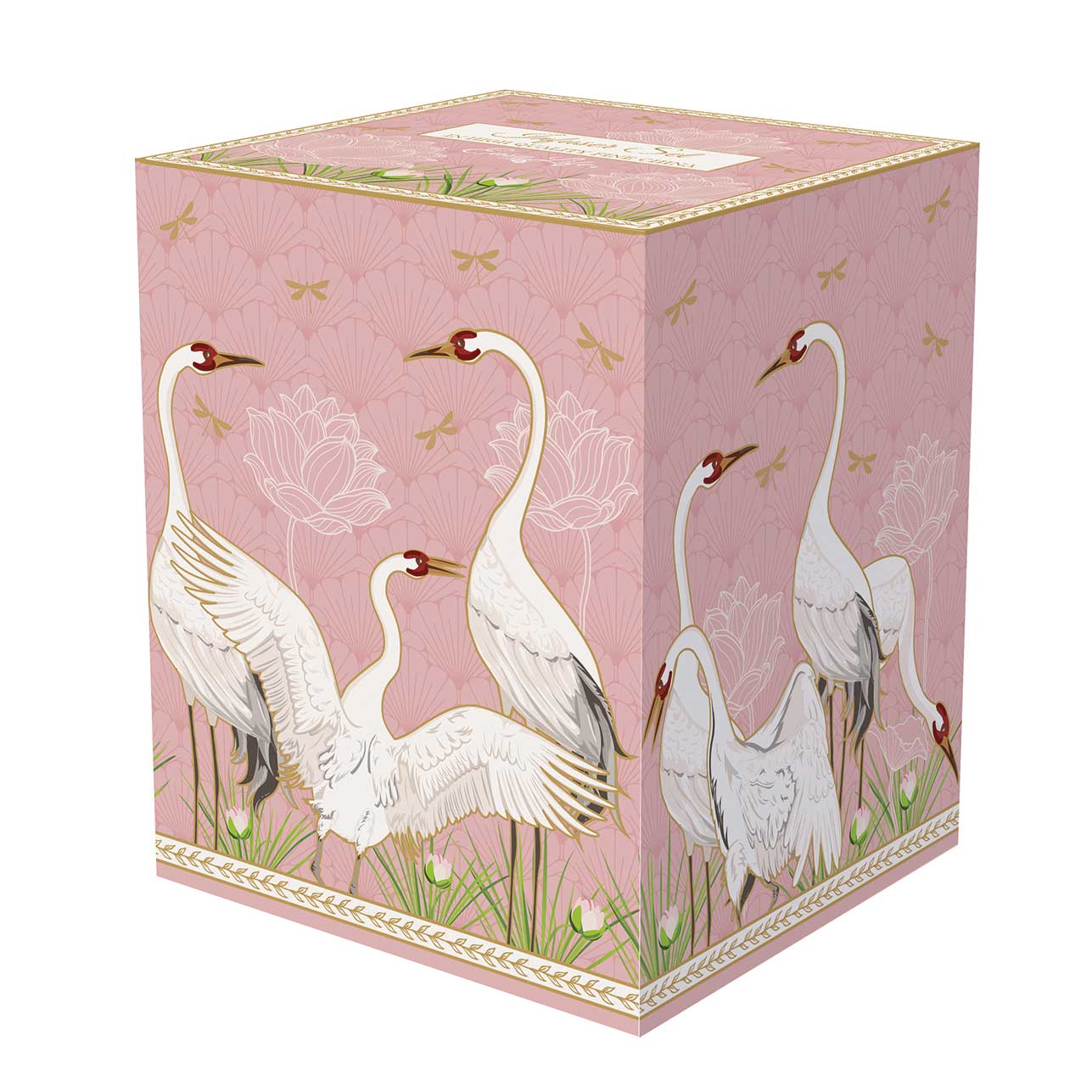 Bögre, csésze Porcelán bögre szűrővel tetővel Dancing Herons
