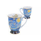 Bögre, csésze Porcelán bögre van Gogh Csillagos Éj szív alakú dobozban