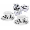 Bögre, csésze Porcelán csésze 2 személyes fekete macskás zenélő