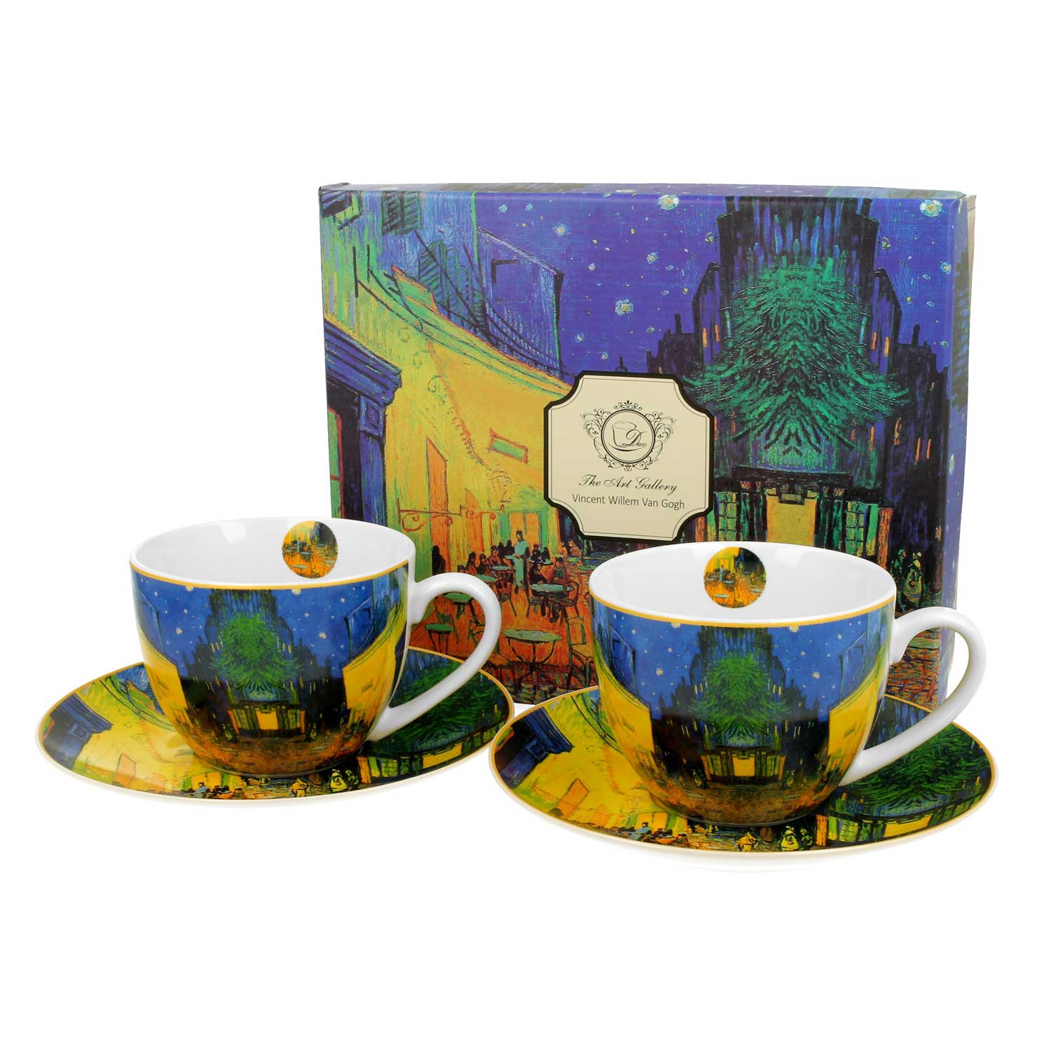 Bögre, csésze Porcelán csésze 2 személyes Van Gogh Kávéház éjjel