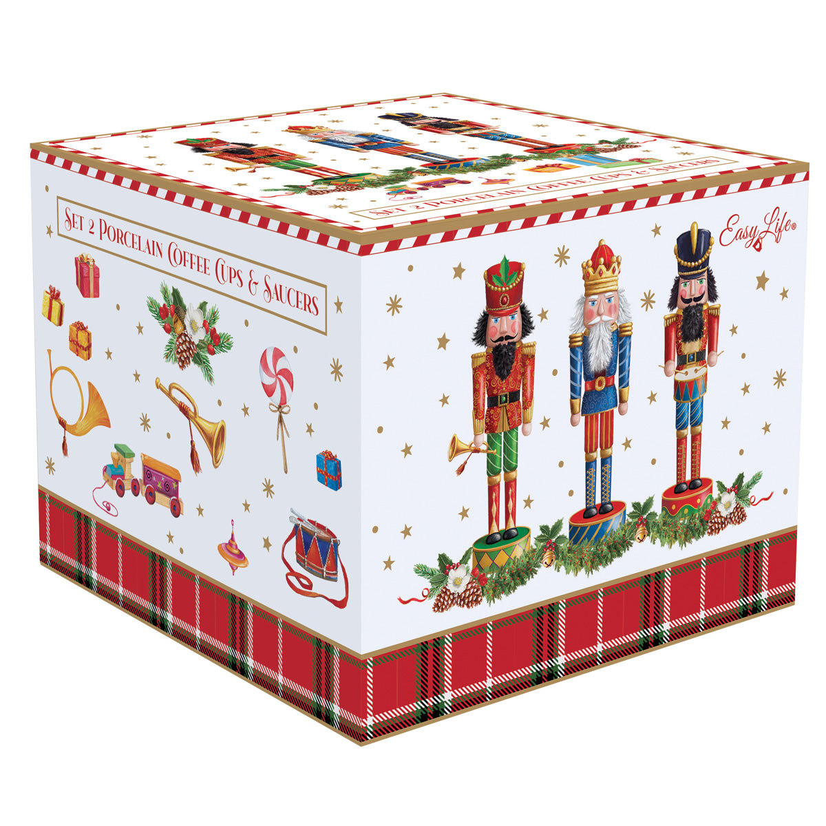 Bögre, csésze Porcelán diótörő eszpresszó csésze Vintage Nutcracker 2 db