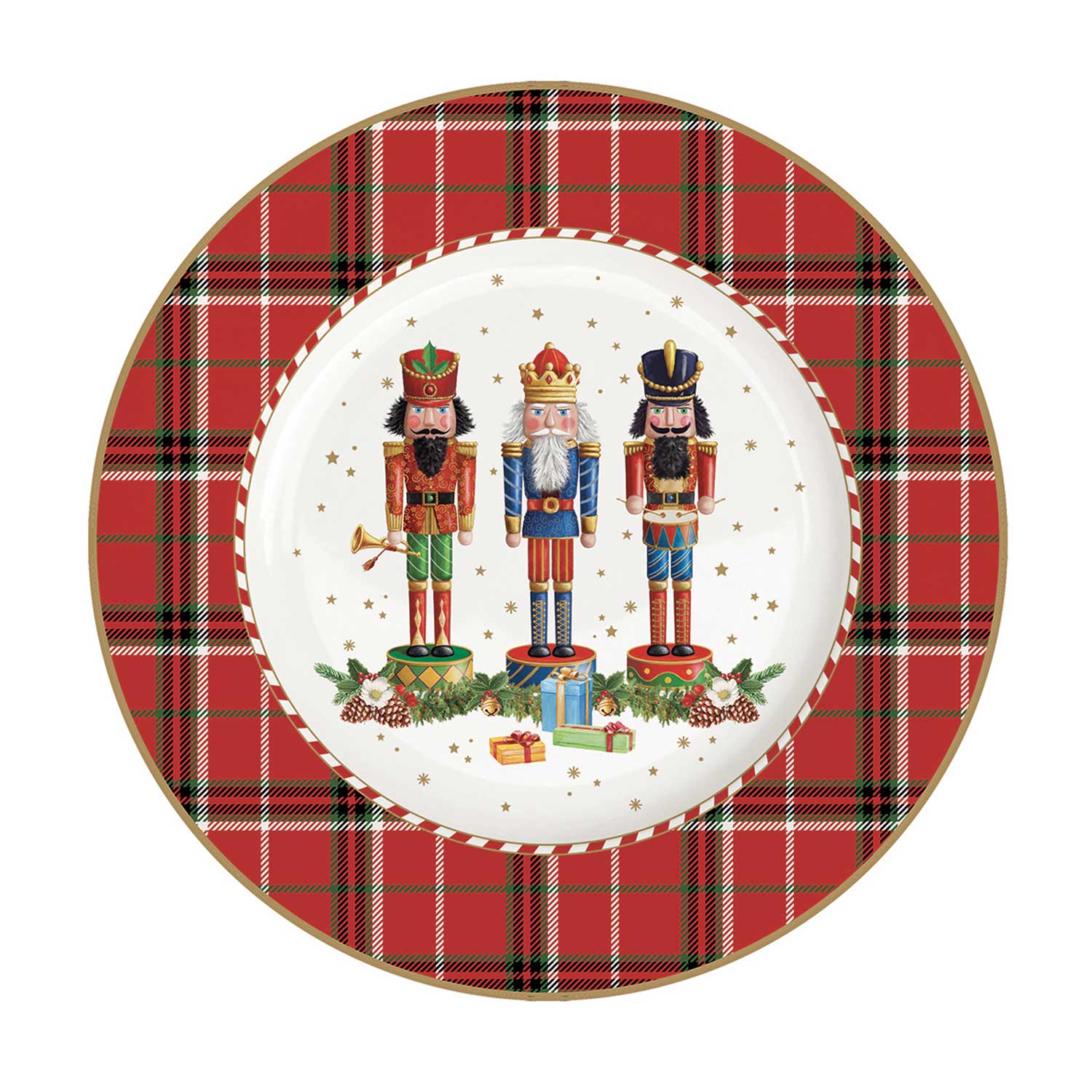 Tányér, étkészlet Porcelán diótörő mintás desszertes tányér Vintage Nutcracker