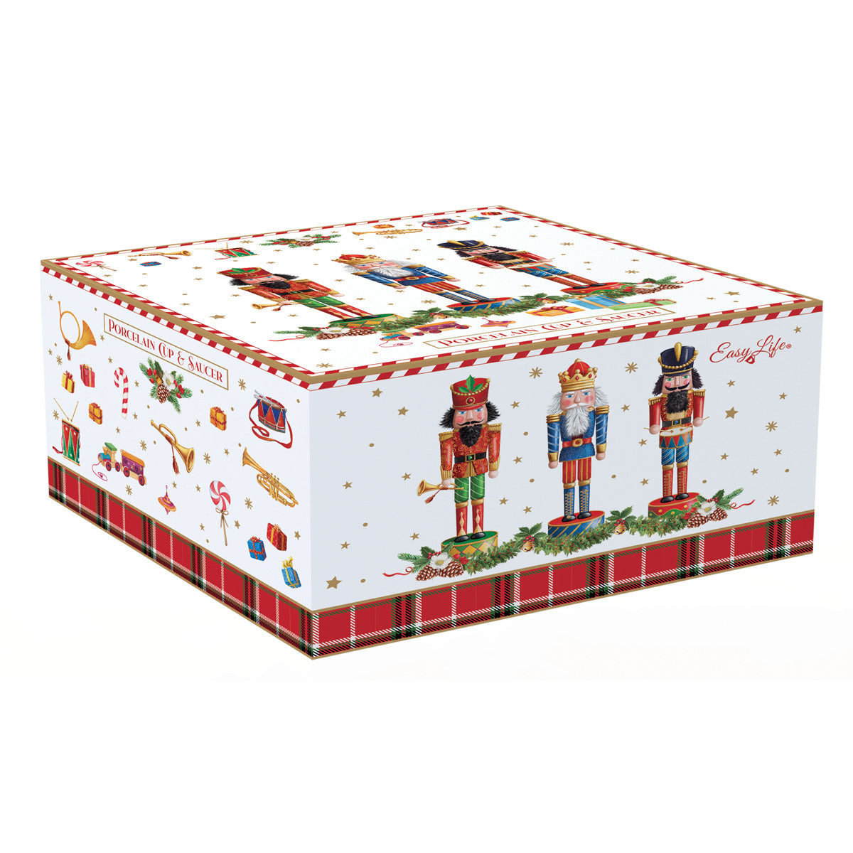 Bögre, csésze Porcelán diótörő teás csésze + alj Vintage Nutcracker