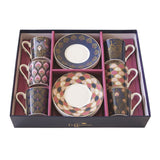 Bögre, csésze Porcelán espresso csésze+alj 6 személyes - Coffee Mania Peacock