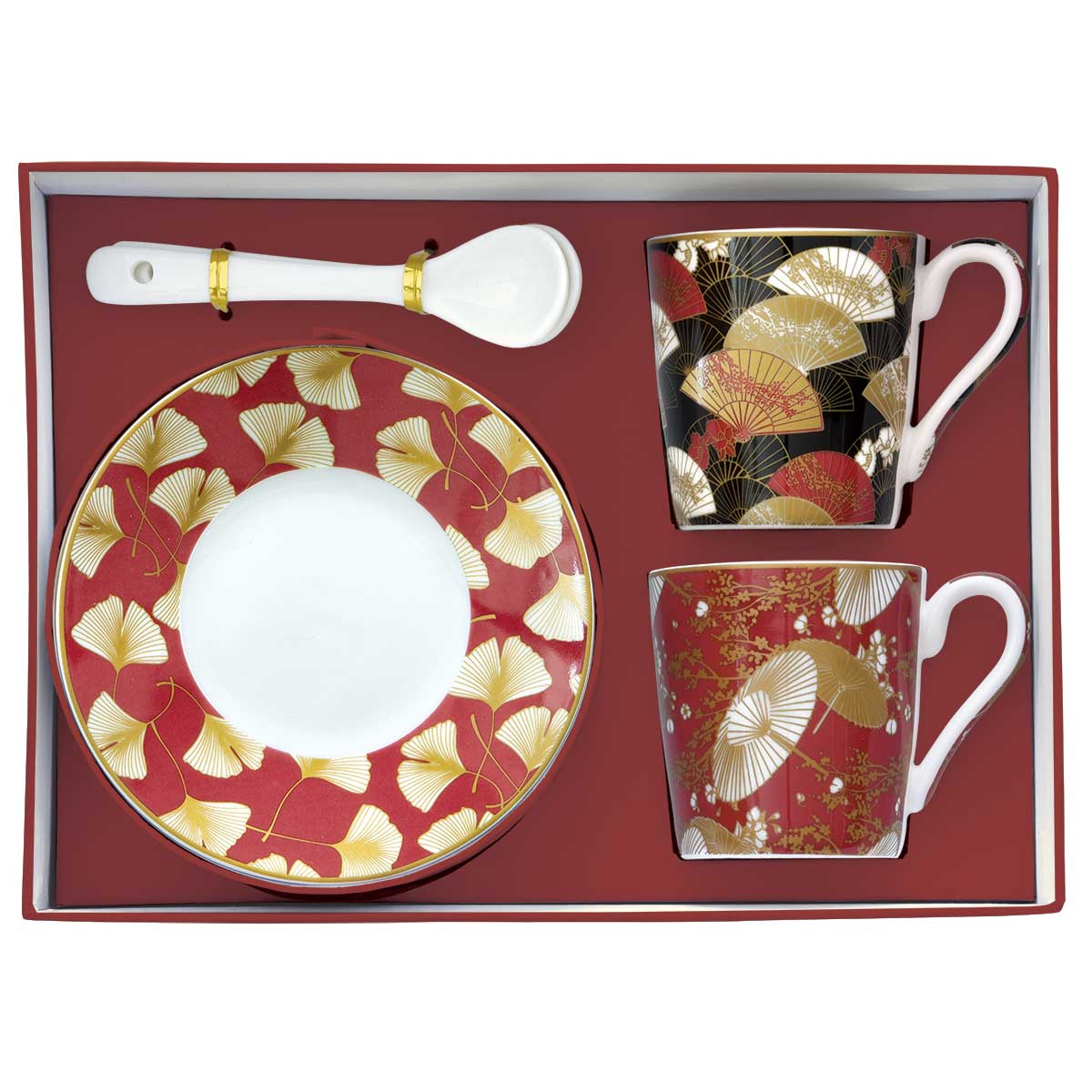 Bögre, csésze Porcelán eszpresszó csésze kanállal 2 személyes Coffee Mania Kimono