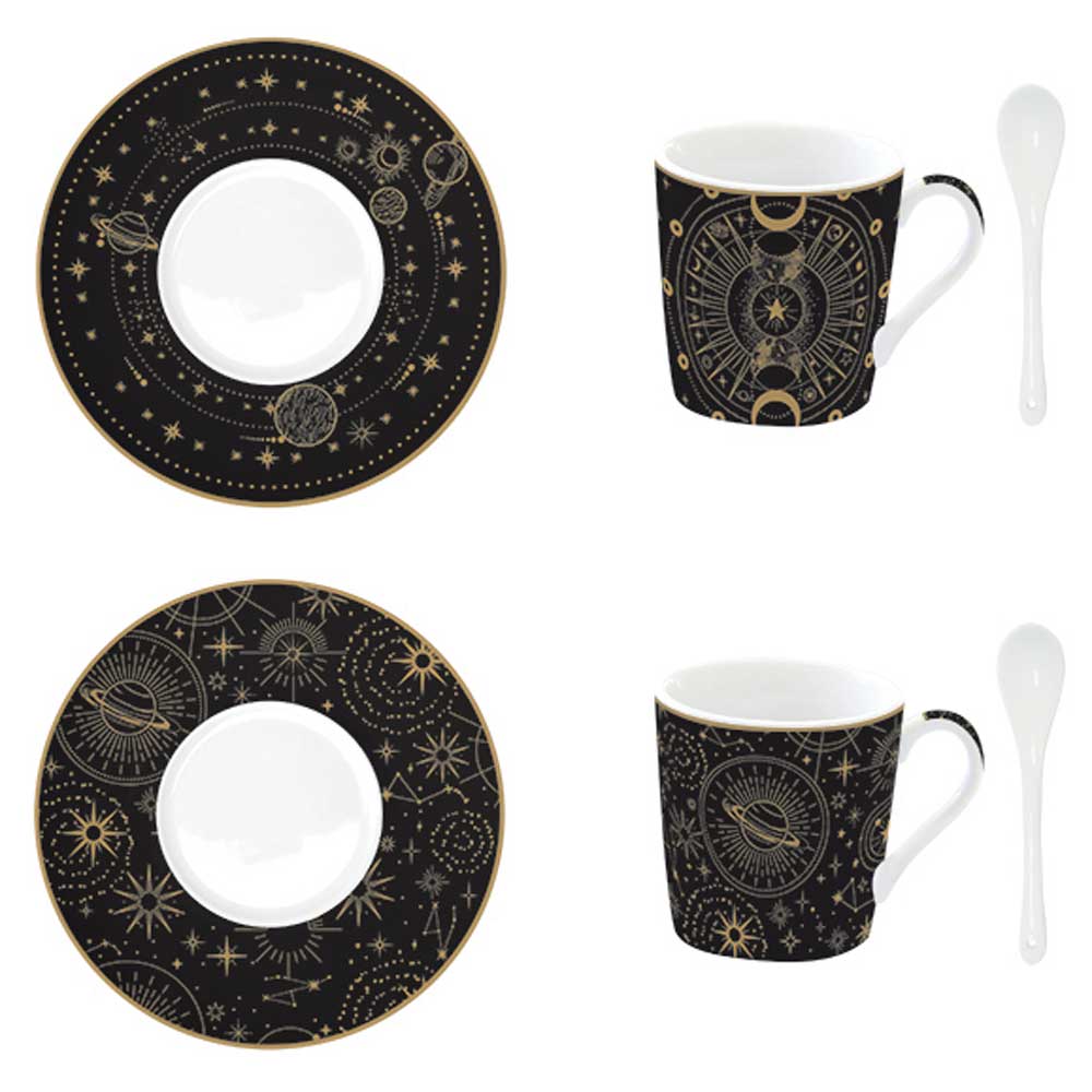 Teáskanna Porcelán eszpresszó kávés csésze 2 db-s szett Coffee Mania Celestial