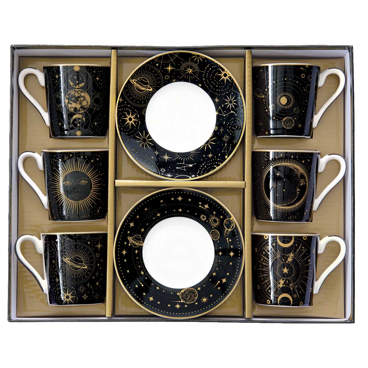 Teáskanna Porcelán eszpresszó kávés csésze szett Coffee Mania Celestial