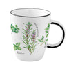 Bögre, csésze Porcelán fűszernövényes bögre Herbarium