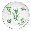 Tányér, étkészlet Porcelán fűszernövényes desszertes tányér Herbarium