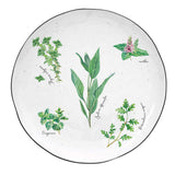 Tányér, étkészlet Porcelán fűszernövényes desszertes tányér Herbarium