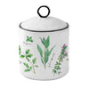 Vágódeszka Porcelán fűszernövényes konyhai tároló 10,5x15,5 cm Herbarium