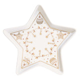 Kínáló tál Porcelán karácsonyi csillag alakú tál Christmas Lights