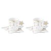 Bögre, csésze Porcelán karácsonyi eszpresszó csésze aljjal 2 db Christmas Lights