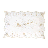 Tálca Porcelán karácsonyi tálca 35x23 cm Christmas Lights