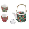 Teáskanna Porcelán karácsonyi teáskanna szűrővel pohárral Coffee Mania Christmas Joy