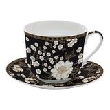Bögre, csésze Porcelán nagy reggeliző csésze 400 ml Coffee Mania Art Deco & Flowers