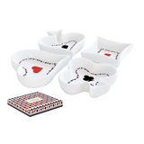 Tálka Porcelán tálka 4 db-s szett Coffee Mania Casino Royal