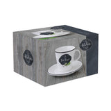 Csésze Porcelán teáscsésze + alj, 300ml - R2S KitchenBasics