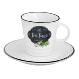 Csésze Porcelán teáscsésze + alj, 300ml - R2S KitchenBasics