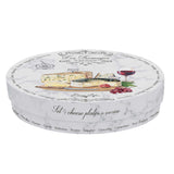 Tányér, étkészlet Porcelán vintage sajt mintás desszertes tányér szett 4db-os Les Fromages