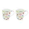 Bögre, csésze Porcelán virág mintás bögre szett 2 db Garden Dreams