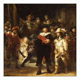 Szalvéta Rembrandt: Éjjeli őrjárat papírszalvéta 33x33cm - Night Watch