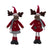 Karácsonyi dekoráció Textilruhás rénszarvas álló fiú vagy lány figura
