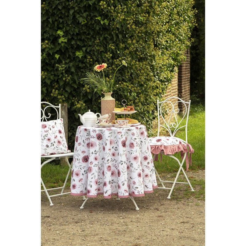 Edényalátét Rózsa virágos pamut díszpárna huzat Rustic Rose