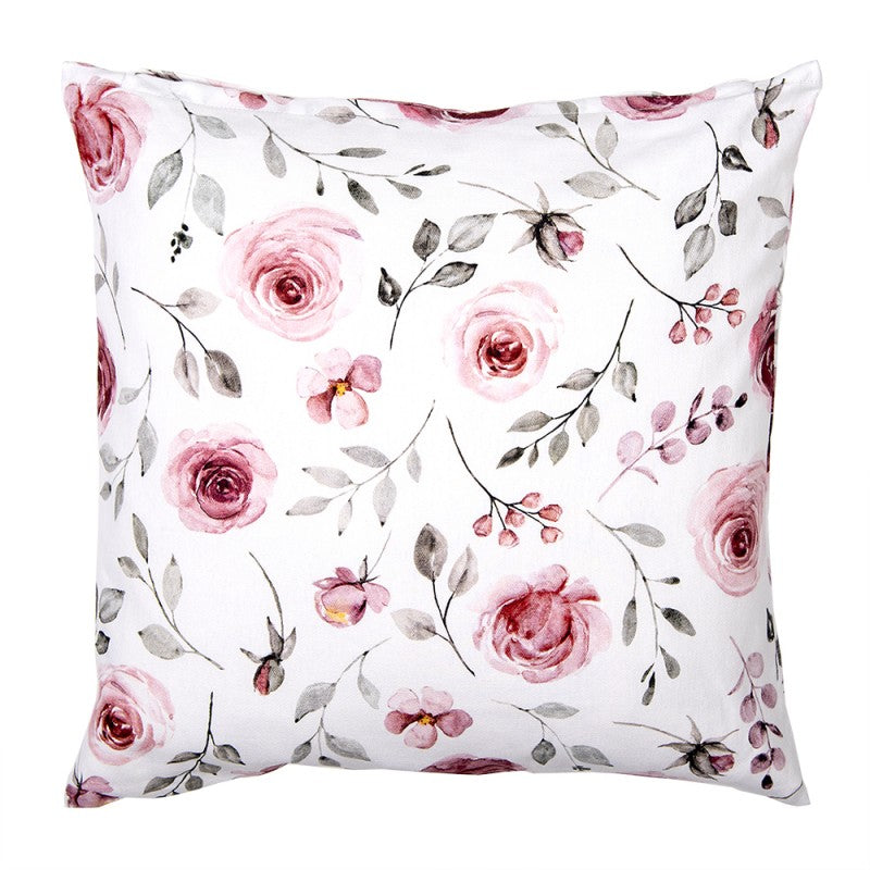Edényalátét Rózsa virágos pamut díszpárna huzat Rustic Rose