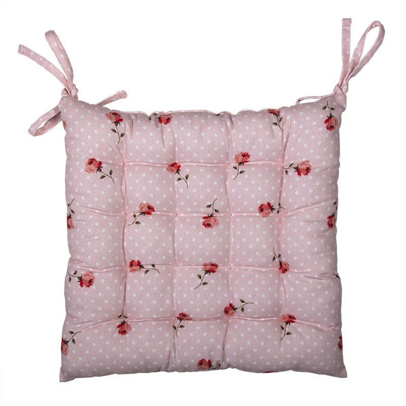 Székpárna Rózsa virágos pamut székpárna Dotty Rose