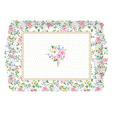 Tálca Rózsás műanyag tálca 46x32 cm Garden Joy