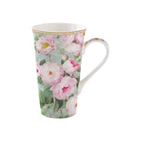 Bögre, csésze Rózsás porcelán nagy bögre 600 ml díszdobozban