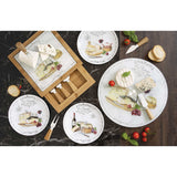 Sajtvágó Sajtvágókészlet üveglapos 4 db sajtvágó késsel Les Fromages 891