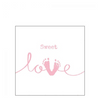 Szalvéta Sweet Love Girl papírszalvéta 25x25 cm 20 db-os