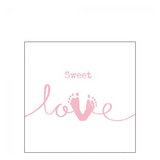 Szalvéta Sweet Love Girl papírszalvéta 25x25 cm 20 db-os