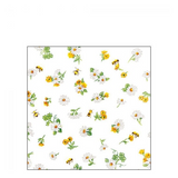 Szalvéta Százszorszépes papírszalvéta Daisy all Over kicsi 25x25 cm