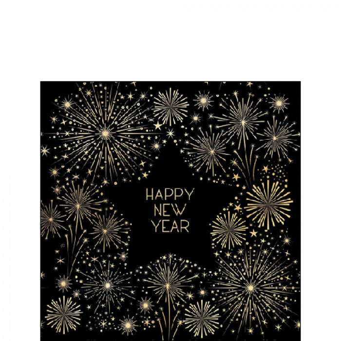 Szalvéta Szilveszteri szalvéta Golden New Year 25x25 cm