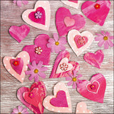 Szalvéta Szives papírszalvéta 33x33cm Hearts All Over