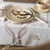Asztali futó Vintage húsvéti nyuszi mintás pamut asztali futó Rustic Easter Bunny