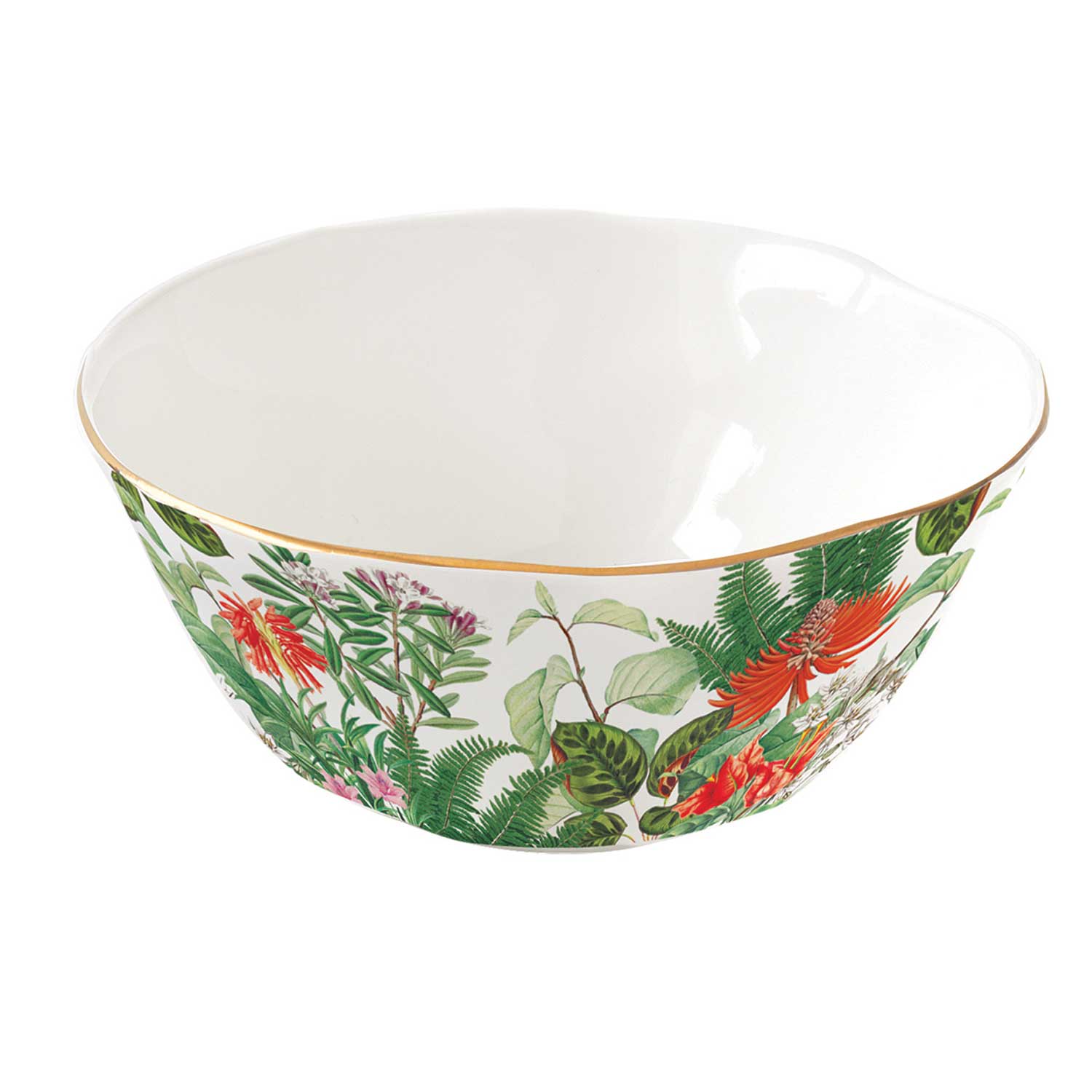 Tál Trópusi mintás porcelán tálka 12 cm Exotica