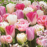 Szalvéta Tulipán Virágos papírszalvéta 33x33cm Pink Tulips